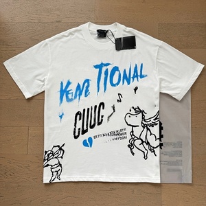 Productos para Dropshipping 2026: Camiseta de Hombre con Estampado de Emociones Mixtas, Marca de Moda Urbana, 100% Algodón, Calidad Superior, Corte Corto - Product Image 4