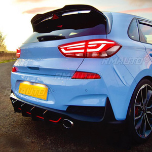 สปอยเลอร์กันชนหลัง ดิฟฟิวเซอร์ อุปกรณ์เสริม ฝาครอบป้องกัน สำหรับ HYUNDAI I30N MK3 Hatchback ปี 2017 2018 2019 - Product Image 6