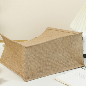 Custom Logo Size Jute <strong>Bags</strong> Wholesale Reusable Portable Laminated <strong>Hemp</strong> Burlap Tote <strong>Bags</strong> For Shopping - Product Image 5