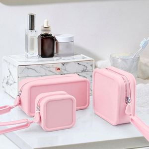 Waterproof Silicone Cosmetic Bag Travel Toiletry Pouch Portable Makeup Organizer Washable Storage Case for Skincare Accessories - Product Image 1
