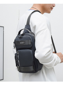 Nueva bolsa de nailon a la moda para hombre, mochila de gran capacidad, bandolera multifunción para exteriores, impermeable, con cremallera, bolso de un solo hombro - Product Image 6