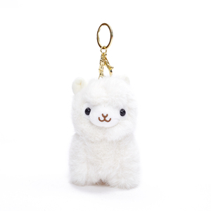 Mini porte-clés en peluche alpaga, jouet kawaii en forme de lama, pendentif pour sac à dos - Product Image 1