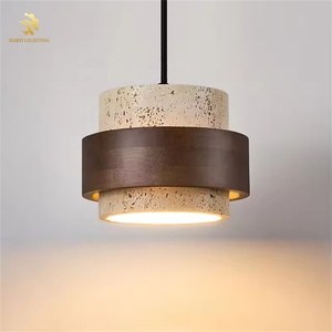 Luxe Moderne Minimaliste LED Lampe Jaune Pierre Pendentif Lumière pour Couloir Chambre Balcon Salon Plafond Décoration - Product Image 4