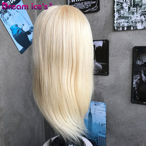 DREAM.ICE Professional 613 # Blonde Real Human Hair Salon Mannequin pour le tressage des cheveux <span class=keywords><strong>et</strong></span> l'entraînement au coiffage <span class=keywords><strong>Tête</strong></span> d'entraînement au maquillage - Product Image 4