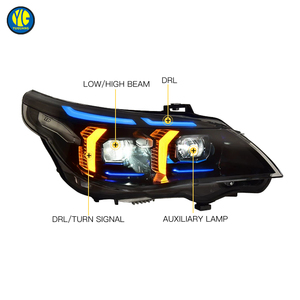 Faros Delanteros YU GUANG para <span class=keywords><strong>BMW</strong></span> <span class=keywords><strong>Serie</strong></span> <span class=keywords><strong>5</strong></span> E60 2003-<span class=keywords><strong>2010</strong></span>, Actualización de Luces Frontales E60, Accesorios de Lámparas para Coche, Faros LED E60 - Product Image 5