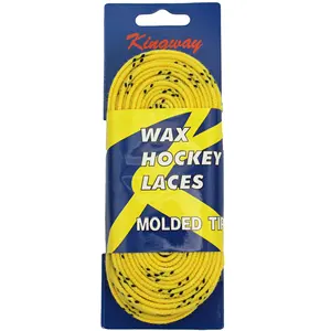 Custom Schoenveters Verpakking Groothandel Oem Gekleurd Plat Gewaxt Ijs Roller Hockey Schaats Schoenveters