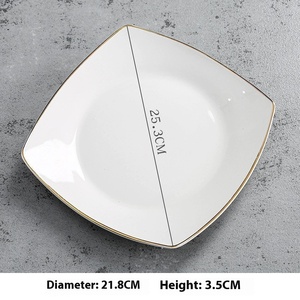 أطباق تقديم سيراميك بنمط كلاسيكي عالي الجودة أطباق فخارية مناسبة للفنادق والتخييم عيد الهالوان والشكر - Product Image 5