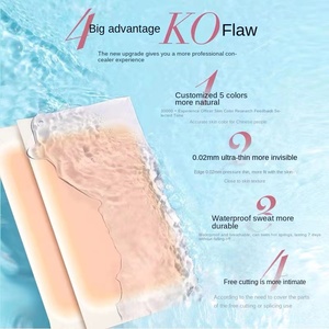 Stiker Penutup Tato FDA678 Bekas Luka Leher Area Besar Tahan Air Concealer Tahan Lama Bekas Luka Benjolan Wanita Bekas Luka Tipis Tak Terlihat - Product Image 4