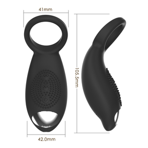 10 Vibrations modi Penis ringe Silikon in Lebensmittel qualität und ABS Wasch bar Unterstützende männliche Ejakulation für sexuellen Genuss - Product Image 2
