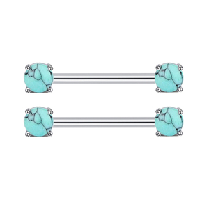 <span class=keywords><strong>Bayes</strong></span> Fashion Barbell Nipple Bar Rings Piercing Jewelry Heart Shape Industrial Barbell Nipple Rings Stainless Steel with Zircon - Product Image 5