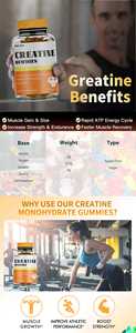Oem creatine monohydrate אבקה המוני gainer עבור מבוגרים booster creatine מגבר עבור אנרגיה - Product Image 4