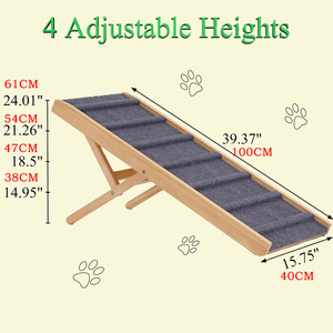 <span class=keywords><strong>Escalera</strong></span> Rectangular Moderna Plegable de Madera para Perros, Tabla Rascadora, Sofá Portátil para Uso en Interiores, Sala de Estar, Dormitorio, para Mascotas - Product Image 6