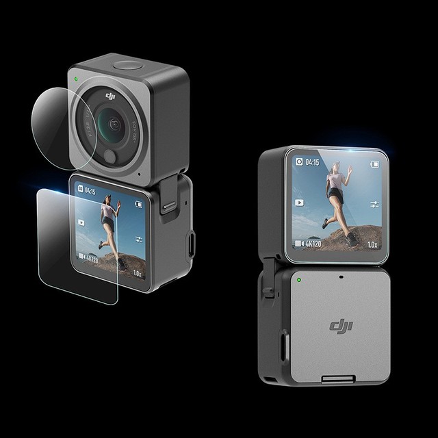 HOSHI Tempered Glass Screen Protector for DJI OSMO Action 2 Camera Lens Display Screen Protection Film Action2 Case Accessories