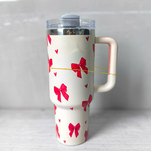 Cartone animato 40oz Stan inverno tazze d'acqua regalo di san valentino in acciaio inossidabile tazza di paglia con manico da viaggio auto tazza da caffè isolata - Product Image 2