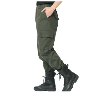 Pantalon cargo pour homme DFP0233, taille élastique, résistant aux déchirures, avec plusieurs grandes poches, pantalon cargo long - Product Image 3