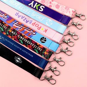 Designer Sublimated Printing Blank Neck Id Badge Card Holder Anime Woven Satin Nylon <b>Polyester</b> Custom <b>Lanyards</b> with logo Custom - Product Image 2
