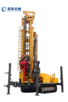 Foreuses sur chenilles diesel Master pour profondeurs de 500 m. Foreuse minière haute performance pour puits d'eau avec moteur de pompe intégré