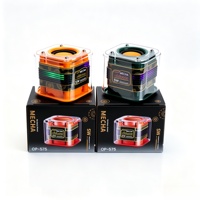Enceinte sans fil BT 5.3 au design transparent, fabrication raffinée, son Hifi, liaison TWS BT 5.3 pour décor de bureau gamer