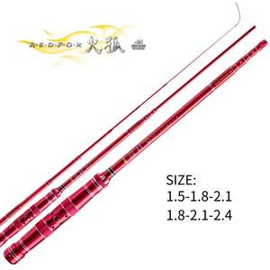 Taiwan Design OEM ODM Solid Ultra <b>Light</b> Weight Large Carbon Fiber Collapsible Telescopic Shrimp Surf Rod DK Model 1.8-2.1-2.4 - Product Image 3
