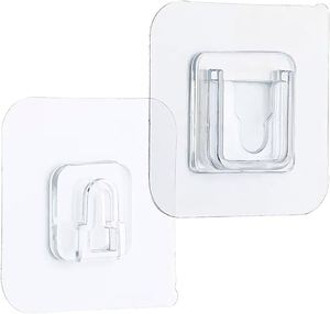 Multifunction Adhesive Novelty Wall Hooks Heavy Duty Nail Free Sticky Hook Hanger Eco-Friendly Kitchen Bathroom Organizer - Product Image 4