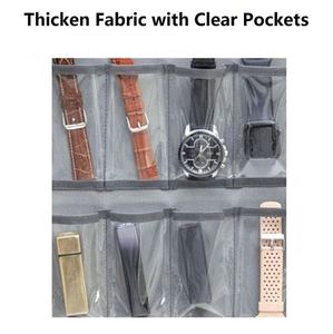 Multifunctional Metal <b>Hooks</b> Watch Band Organizer Foldable Wall Storage <b>Display</b> Case for Watches Straps and Bags - Product Image 3