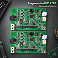 Carte de contrôle de protection de batterie personnalisée PCBA BMS à équilibrage actif programmable 4S pour solutions de packs de batteries au lithium