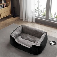 Sofá cama de felpa suave nido de perro rectangular grande personalizado al por mayor para animales pequeños estilo moderno de moda transpirable para invierno
