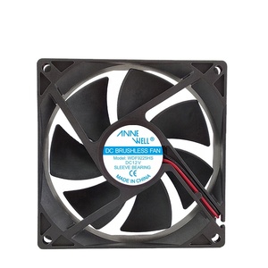 Vente directe usine – Ventilateur <span class=keywords><strong>de</strong></span> refroidissement axial DC sans balais à roulement à manchon, 92*92*25, 2 fils, 12V, faible bruit, pour imprimante photo, en plastique, modèle 9225 - Product Image 1