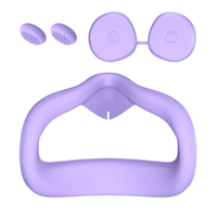 4 en 1 Face Case Lens Cover Thumb Grips pour Meta Quest3S Accessories Case Lens VR Protective Cover Joystick Cap