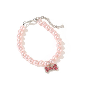 <span class=keywords><strong>Collier</strong></span> de luxe petit chien pour <span class=keywords><strong>Chihuahua</strong></span> poméranien Teddy luxe perle pendentif strass accessoires pour animaux de compagnie motif Animal en plastique - Product Image 3