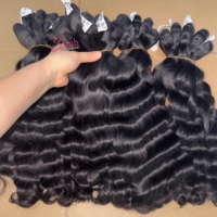 Rambut Wanita Seksi Double Weft 100% Rambut Manusia Tanpa Proses Ekstensi Lurus Bebas Kusut dan Bebas Rontok Rambut Mink Silky Lembut Alami