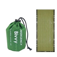 Sac de couchage bivouac portable et imperméable, 3 saisons, pour le froid, le camping en plein air, les situations d'urgence en voiture, la randonnée, unisexe, en polyester