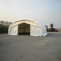 Tente hangar d'avion à toit étanche et à coutures scellées pour base de lutte rapide contre les incendies aériens et stationnement de flotte de transporteurs aériens