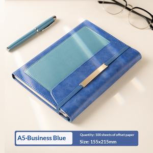Libreta de Oficina Comercial Plegable de Alta Calidad con Diseño de Bolsillo Interior <span class=keywords><strong>A5</strong></span> - Ideal para Regalo - Product Image 6