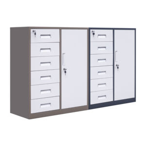 Armoire <span class=keywords><strong>de</strong></span> classement mobile moderne <span class=keywords><strong>en</strong></span> <span class=keywords><strong>acier</strong></span> verrouillable et mince à roulettes pour bureau, atelier et entrepôt - Product Image 6