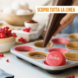 DECORA 0339747 Pirottini di Carta Usa e Getta Resistenti al Forno fino a 220°C Confezione Blister Bianco Rosso Verde - Product Image 6