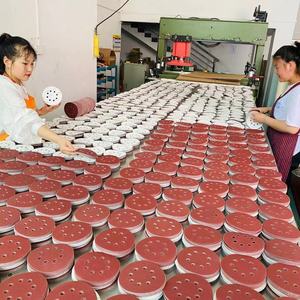 125 мм 8 отверстий крючок и петля из оксида алюминия шлифовальный диск Круглый шлифовальный бумажный диск для деревообработки - Product Image 3