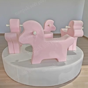 Carosello da gioco morbido bianco per interni <span class=keywords><strong>giostra</strong></span> da esterno elettrico motorizzato <span class=keywords><strong>giostra</strong></span> Soft Play Soft Play per Area giochi per bambini - Product Image 5