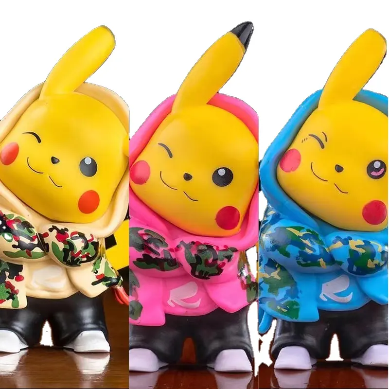 High Quality Factory Wholesale Cute Version Pikachus Action Figure Pokemonss Collection Model Anime Figure Toys