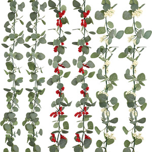 Artificial Flower Vines 177cm Silk Berries Wall Hanging Christmas Decorations <b>Wedding</b> Home <b>Props</b> - Product Image 4