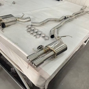 Système d'échappement Catback Valvetronic en acier inoxydable brossé de 1,5 mm d'épaisseur avec tube en X électronique pour M5 E60/E61/M6 E63/E64 S85 5.0L - Product Image 3