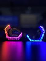 Vente flash Ampoules de voiture Angel Eye 3 pouces WRGB Trois couleurs Feux de jour Feux de jour 12V Adapté pour la modification des phares