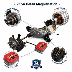 Tren Motriz Eléctrico de 400 Nm con Suspensión Trasera Independiente, Fundición ADC12 para Conversión de Camiones de Carga de 7.5 a 10 KW, 715A - Product Image 3
