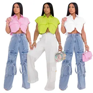 2023 New Design Shirts Women Casual Woman Clothing Tops Fashionable Cut Out Blouse Ladies Shirts Blouses Tops Women
