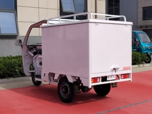 รถครึ่งตู้ครึ่งเปิดเคลื่อนที่ได้ สามล้อ ตุ๊กตุ๊กย้อนกลับได้ รถสามล้อเครื่องยนต์ บรรทุกผู้โดยสารและสินค้า ความเร็ว 50-70 กม./ชม. สำหรับใช้งานต่างประเทศ - Product Image 6