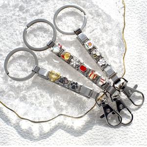 Porte-clés DIY italien tendance en acier inoxydable, motif boule de chien, cadeau de Noël pour ami, module - Product Image 5