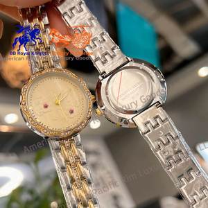 Reloj de Cuarzo para Mujer, Elegante y Casual, con Diamantes, Correa de Acero Dorado y Plateado, Reloj de Pulsera para Dama, Regalo - Product Image 2