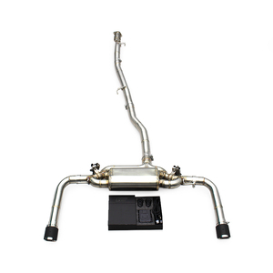 Échappement arrière de luxe en acier inoxydable poli avec soupape électronique pour Mercedes-Benz CLA35 AMG W118 2.0T - Product Image 1