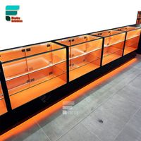 Comptoir Cigarette Présentoir Conception Vitrine En Verre Fumée Boutique Luminaires Tabac Présentoir