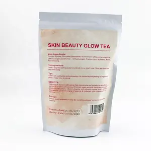 Amazon Hot Selling Glow Detox Tea Whitening Beauty Tea For Female Skin Detox